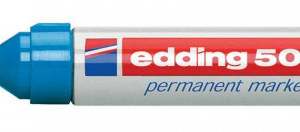 MARCADOR PERMANENTE PUNTA BISELADA 2-7MM 500 AZUL EDDING 500-03