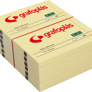 PACK3 BLOC 100 NOTAS ADHESIVAS 40X50MM AMARILLAS